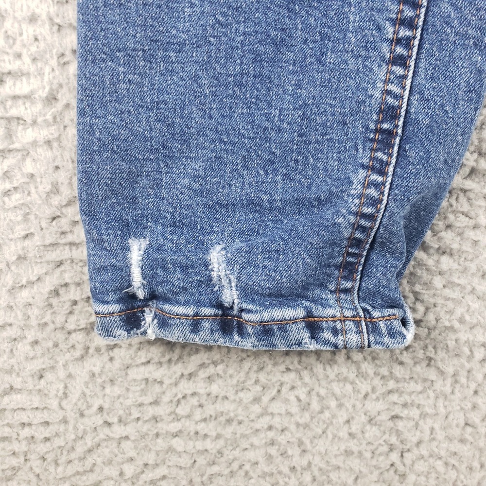 Mott & Bow Jeans Womens 26x27 Blue Boyfriend Distressed Medium Wash Stretch‎ - Picture 4 of 15